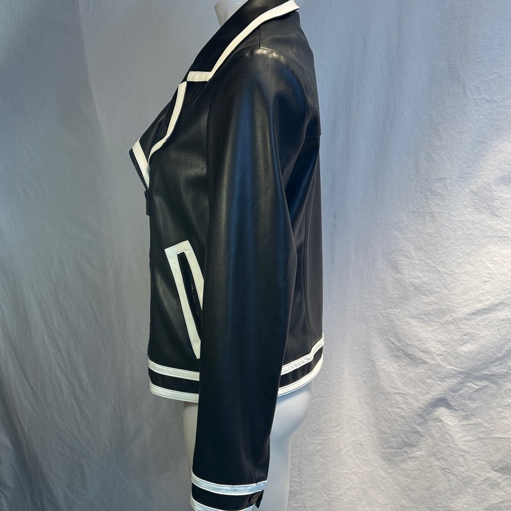 Karl Lagerfeld Black Jacket with White Accents - Picture 5 of 12